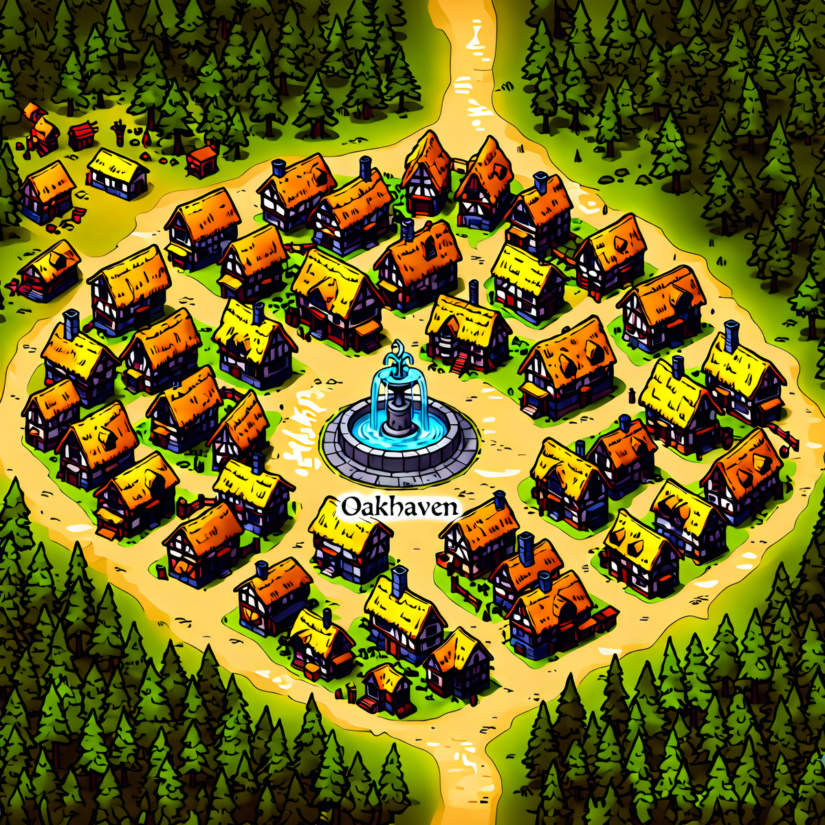 The City of Oak Haven in the Northern Woods